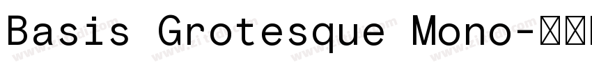 Basis Grotesque Mono字体转换